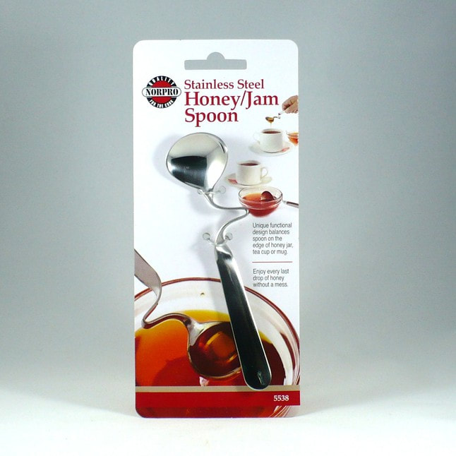 Harold 5.5 Stainless Steel Honey Jam Jelly Syrup Tea Spoon w/ Balancing Handle 