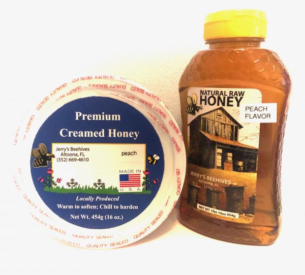 Peach Premium Creamed Honey